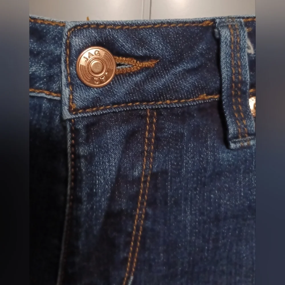 Jag Jeans Womens Slim Ankle Dark Blue Indigo Denim